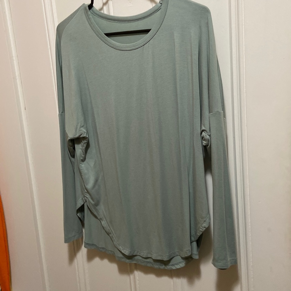Sea foam green top